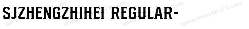 SJzhengzhihei Regular字体转换